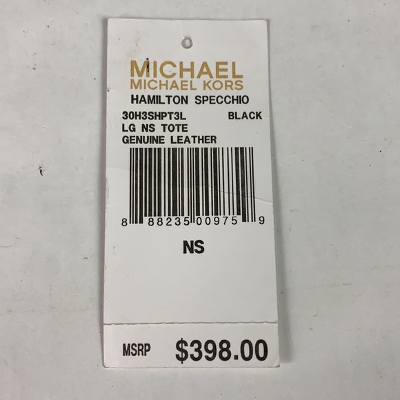 Michael Kors LG Blk Hamilton Specchio Leather Tote - Picture 11 of 11